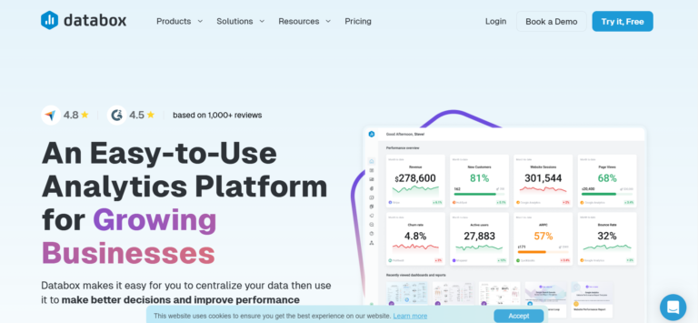 Databox vs Datapad: The best BI Tool for you