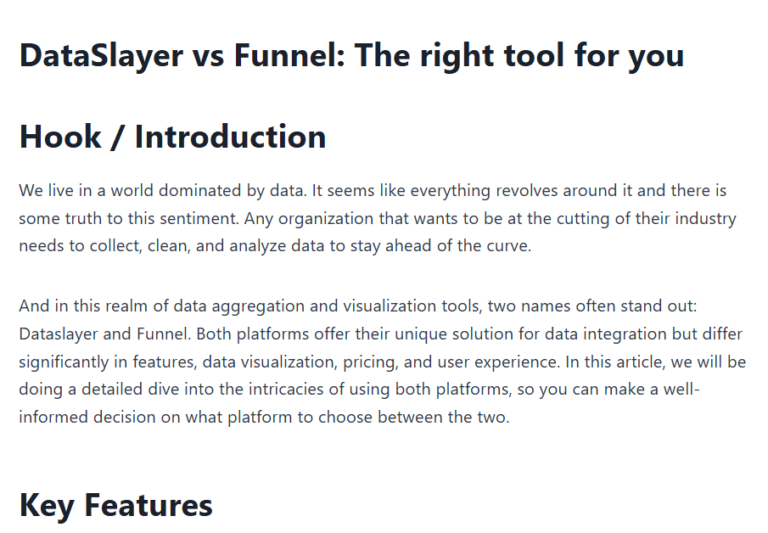 DataSlayer vs Funnel: The right tool for you